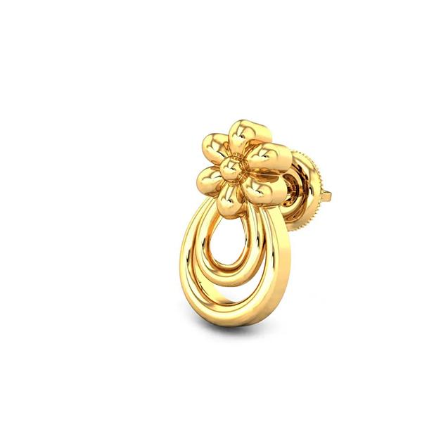 Gold Flower Earring for Women | Hallmark Certified Gold
