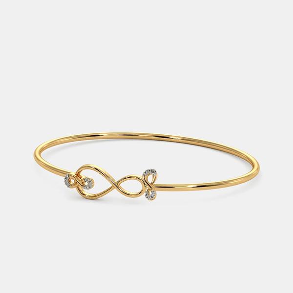 The Infinity Gold Bangle