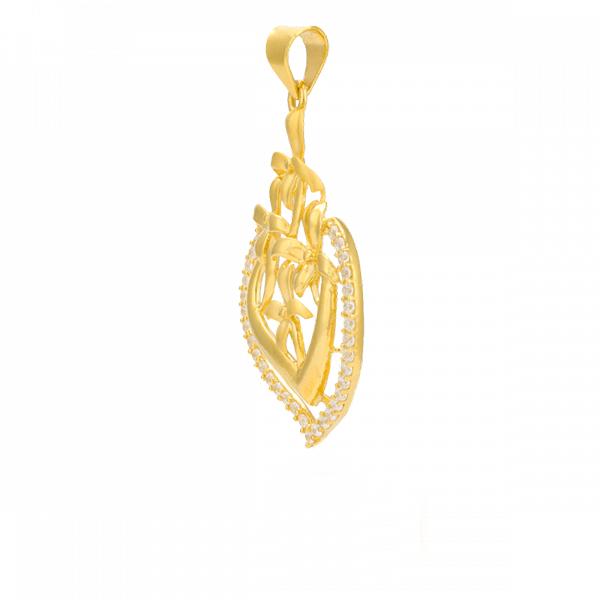 Lily Floral Gold Pendant