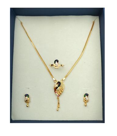 Elegance Peacock Jewellery Set
