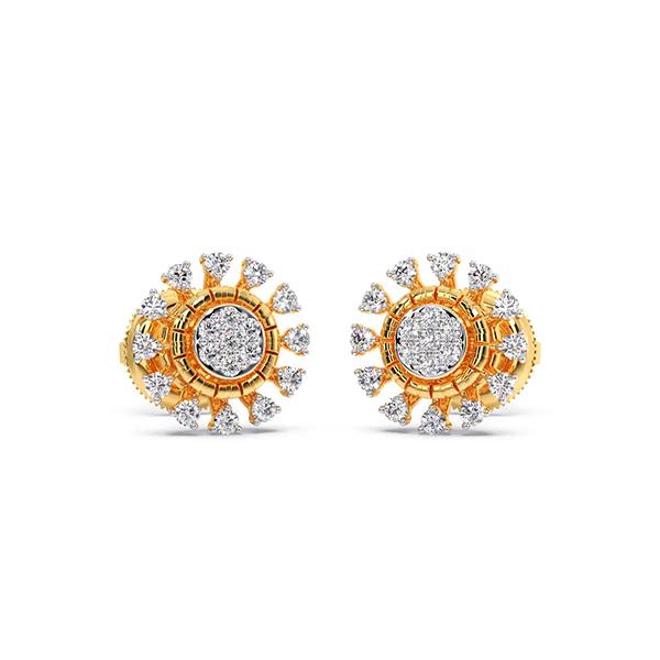 Lily Gold Earring | BIS Hallmark Jewellery