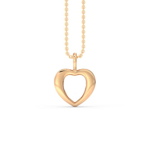Heart Gold Necklace for Women